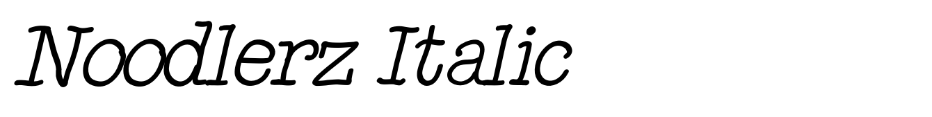 Noodlerz Italic